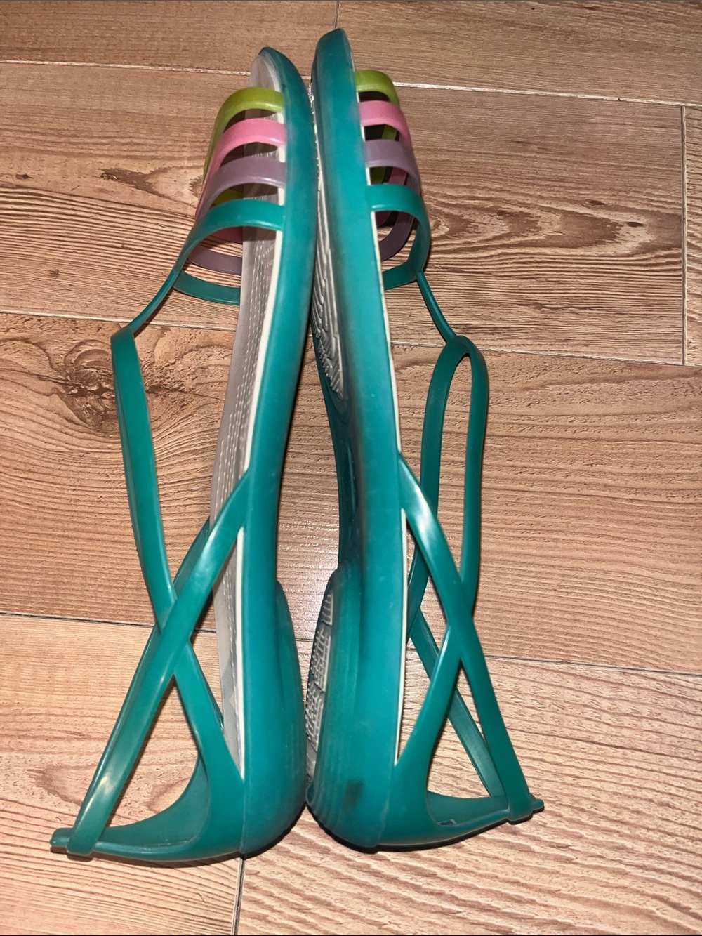 CROCS Isabella Strappy Jelly Sandals, Size 11 - Picture 4 of 5
